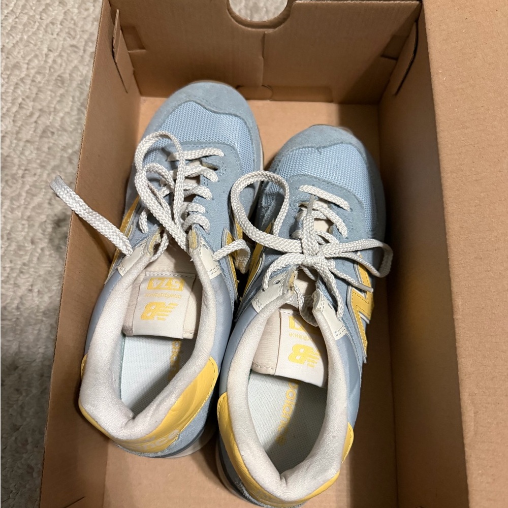 New Balance Kids' Sneakers in Blue and Yellow